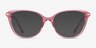 Turner Clear Pink Acetate-metalEyeglass Frames from EyeBuyDirect, with Tinted Lenses