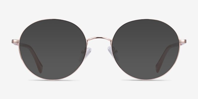 Thea Rose Gold Acetate-metalEyeglass Frames from EyeBuyDirect, with Tinted Lenses
