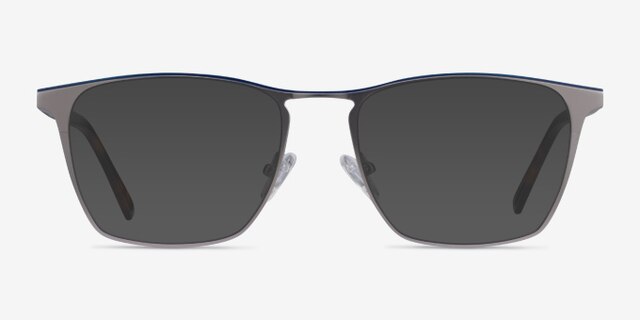 Jacob Gunmetal & Tortoise Acetate-metalEyeglass Frames from EyeBuyDirect, with Tinted Lenses
