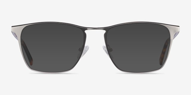 Jacob Silver & Tortoise Acetate-metalEyeglass Frames from EyeBuyDirect, with Tinted Lenses