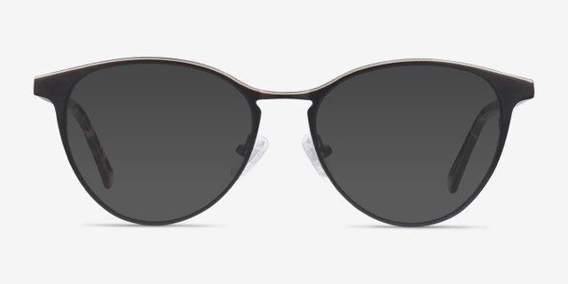 Vestige Black & Tortoise Acetate-metalMontures de lunettes de vue d'EyeBuyDirect, Avec des Verres Teintés