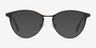 Vestige Black & Tortoise Acetate-metalMontures de lunettes de vue d'EyeBuyDirect, Avec des Verres Teintés