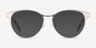 Vestige Gold & Tortoise Acetate-metalEyeglass Frames from EyeBuyDirect, with Tinted Lenses