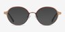 Observer Bronze Acetate-metalEyeglass Frames from EyeBuyDirect, with Tinted Lenses