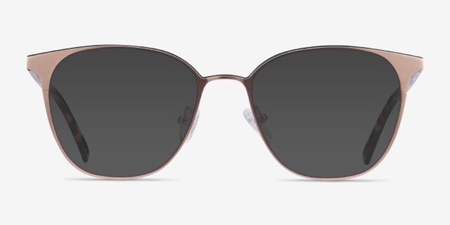 Azimut Rose Gold Acetate-metalEyeglass Frames from EyeBuyDirect, with Tinted Lenses