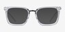 Poise Transparent Acetate-metalMontures de lunettes de vue d'EyeBuyDirect, Avec des Verres Teintés