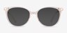 Attitude Clear Melon Acetate-metalEyeglass Frames from EyeBuyDirect, with Tinted Lenses