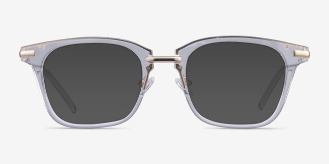Candela Clear Acetate-metalEyeglass Frames from EyeBuyDirect, with Tinted Lenses