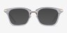 Candela Clear Acetate-metalEyeglass Frames from EyeBuyDirect, with Tinted Lenses