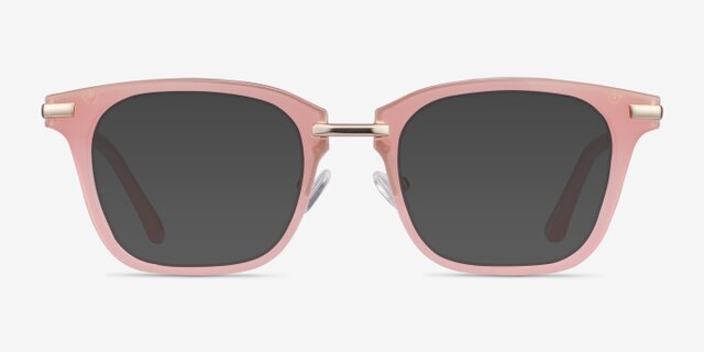 Candela Pink Acetate-metalEyeglass Frames from EyeBuyDirect, with Tinted Lenses