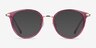 Hollie Cassis Plastic-metalEyeglass Frames from EyeBuyDirect, with Tinted Lenses