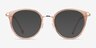Hollie Clear Melon Plastic-metalEyeglass Frames from EyeBuyDirect, with Tinted Lenses