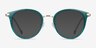 Hollie Teal Plastic-metalEyeglass Frames from EyeBuyDirect, with Tinted Lenses