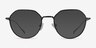Huxley Tortoise  Gunmetal MetalEyeglass Frames from EyeBuyDirect, with Tinted Lenses