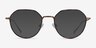Huxley Tortoise  Bronze MetalEyeglass Frames from EyeBuyDirect, with Tinted Lenses