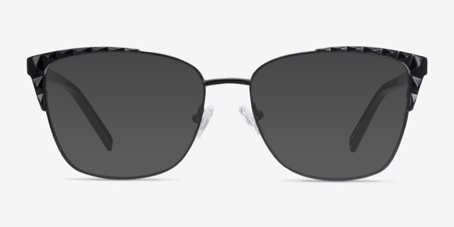 Signora Black Acetate-metalEyeglass Frames from EyeBuyDirect, with Tinted Lenses