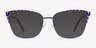 Signora Purple Acetate-metalEyeglass Frames from EyeBuyDirect, with Tinted Lenses
