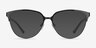 Marigold Black & Leopard Acetate-metalEyeglass Frames from EyeBuyDirect, with Tinted Lenses