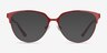 Marigold Red & Leopard Acetate-metalEyeglass Frames from EyeBuyDirect, with Tinted Lenses
