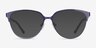 Marigold Purple & Leopard Acetate-metalEyeglass Frames from EyeBuyDirect, with Tinted Lenses