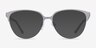 Marigold Silver & Reptile Acetate-metalEyeglass Frames from EyeBuyDirect, with Tinted Lenses