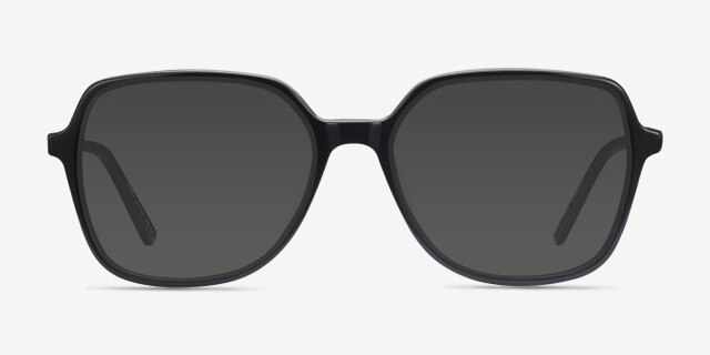 Lenny Black Acetate-metalEyeglass Frames from EyeBuyDirect, with Tinted Lenses