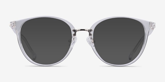 Shelby Clear Acetate-metalEyeglass Frames from EyeBuyDirect, with Tinted Lenses