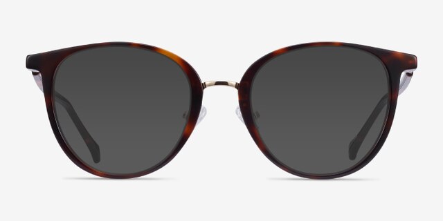 Shelby Tortoise Acetate-metalEyeglass Frames from EyeBuyDirect, with Tinted Lenses