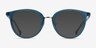 Shelby Teal Acetate-metalEyeglass Frames from EyeBuyDirect, with Tinted Lenses