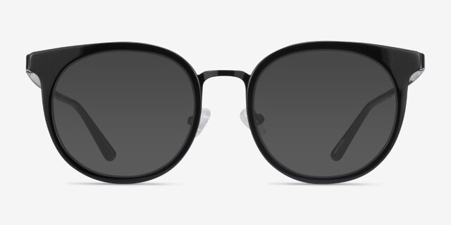 Murphy Black Acetate-metalEyeglass Frames from EyeBuyDirect, with Tinted Lenses