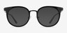 Murphy Black Acetate-metalEyeglass Frames from EyeBuyDirect, with Tinted Lenses