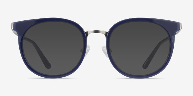 Murphy Navy Acetate-metalEyeglass Frames from EyeBuyDirect, with Tinted Lenses