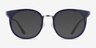 Murphy Navy Acetate-metalEyeglass Frames from EyeBuyDirect, with Tinted Lenses