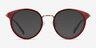 Jezzie Burgundy & Gold Acetate-metalEyeglass Frames from EyeBuyDirect, with Tinted Lenses