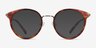 Jezzie Tortoise & Gold Acetate-metalEyeglass Frames from EyeBuyDirect, with Tinted Lenses