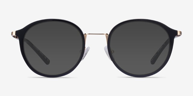 Colman Black Acetate-metalEyeglass Frames from EyeBuyDirect, with Tinted Lenses
