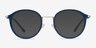 Colman Navy Acetate-metalEyeglass Frames from EyeBuyDirect, with Tinted Lenses