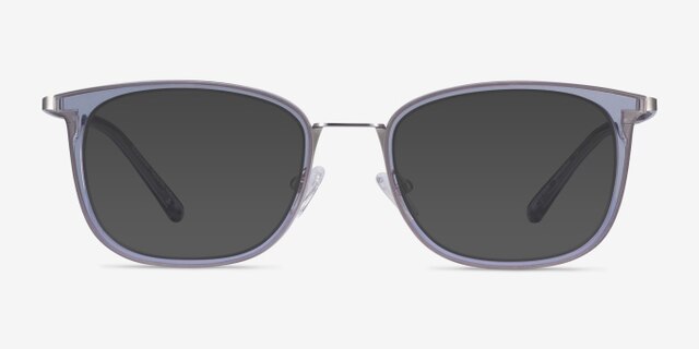 Barnaby Gray Acetate-metalEyeglass Frames from EyeBuyDirect, with Tinted Lenses