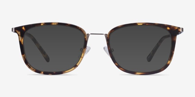 Barnaby Tortoise Acetate-metalEyeglass Frames from EyeBuyDirect, with Tinted Lenses