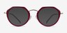 Claire Raspberry  Gold AcetateEyeglass Frames from EyeBuyDirect, with Tinted Lenses