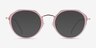 Claire Pink  Rose Gold AcetateEyeglass Frames from EyeBuyDirect, with Tinted Lenses
