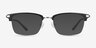 Maxwell Black Acetate-metalEyeglass Frames from EyeBuyDirect, with Tinted Lenses