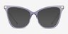 Domy Clear Purple Acetate-metalMontures de lunettes de vue d'EyeBuyDirect, Avec des Verres Teintés