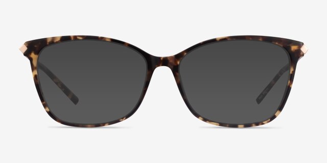 Ashley Tortoise Acetate-metalEyeglass Frames from EyeBuyDirect, with Tinted Lenses