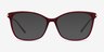 Ashley Burgundy Acetate-metalEyeglass Frames from EyeBuyDirect, with Tinted Lenses