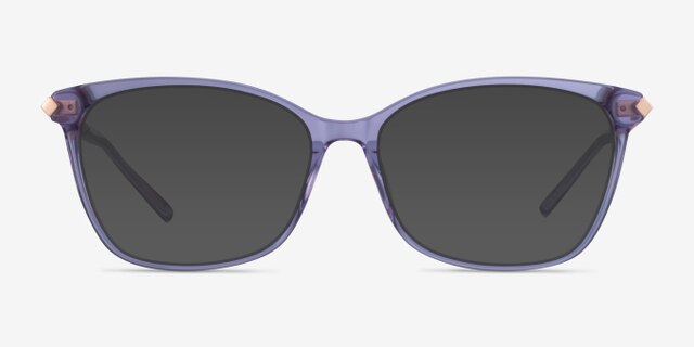 Ashley Violet Acetate-metalMontures de lunettes de vue d'EyeBuyDirect, Avec des Verres Teintés