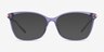 Ashley Violet Acetate-metalMontures de lunettes de vue d'EyeBuyDirect, Avec des Verres Teintés