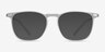 Avery Clear Plastic-metalEyeglass Frames from EyeBuyDirect, with Tinted Lenses