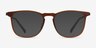 Avery Brun Plastic-metalMontures de lunettes de vue d'EyeBuyDirect, Avec des Verres Teintés