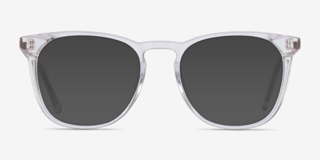 Vinyl Transparent AcétateMontures de lunettes de vue d'EyeBuyDirect, Avec des Verres Teintés